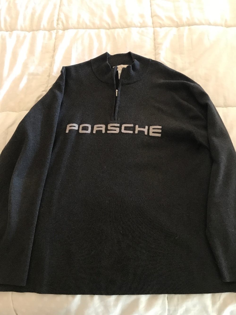 Vintage Porsche Quarter Zip Pullover Mens XL